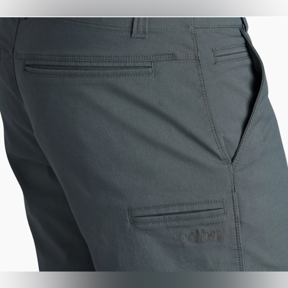 Kuhl Men's Resistor Lite Chino Short 32 Charcoal Blue Casual Stretch Classic - Picture 3 of 16